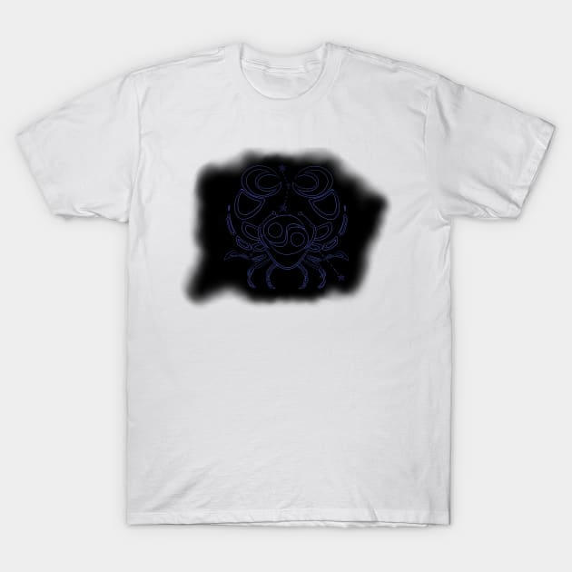 zodiac sign cancer T-Shirt by ZedWolf